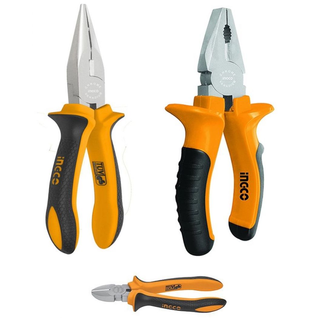 INGCO 180 mm Cr-V Combination Pliers